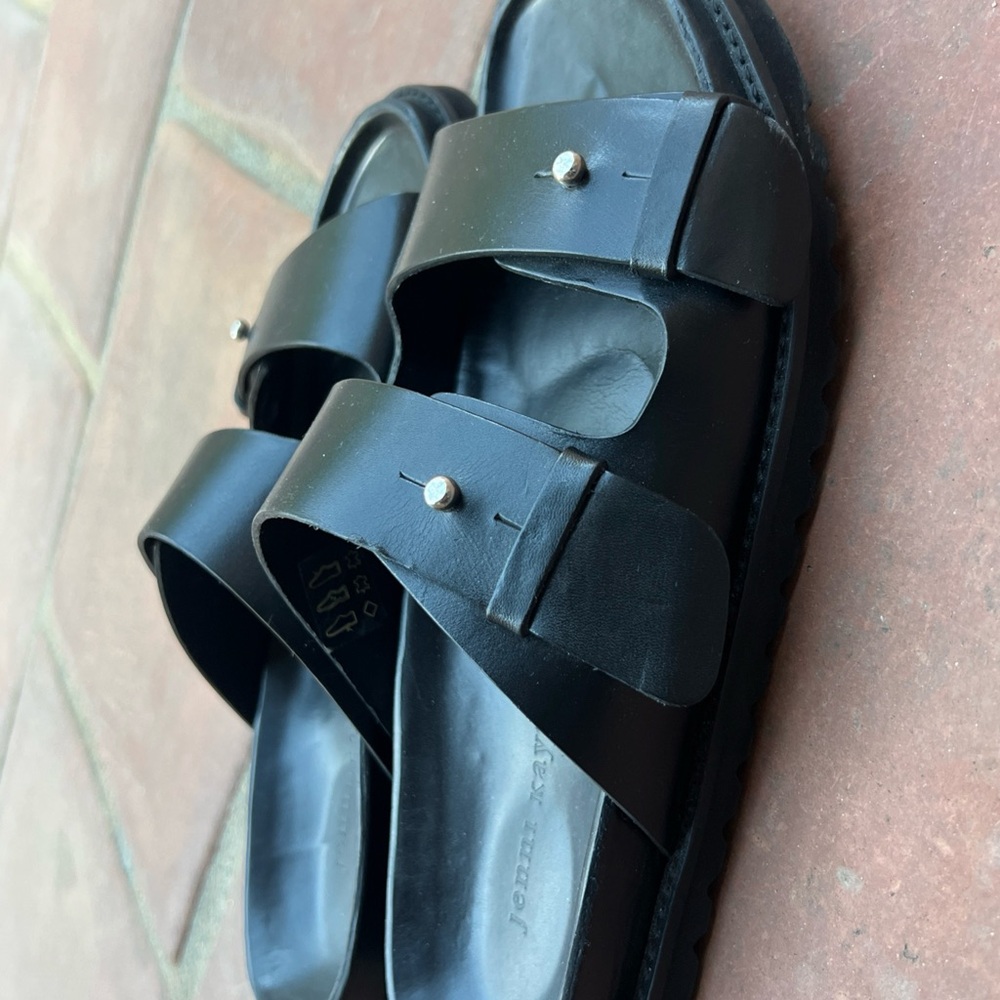 Jenni Kayne Double Strap Black Sandals - Picture 15 of 16